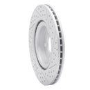 R1 07-10 Chevrolet Cobalt Front Left Drilled & Slotted Geo-Carbon Rotor