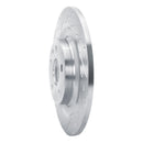 R1 19-25 Volvo XC40 Rear Left Drilled & Slotted Silver Brake Rotor