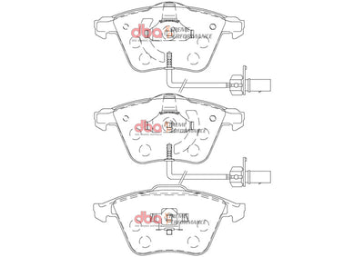 DBA 09-15 Audi TTS Quattro Front XP Performance Brake Pads