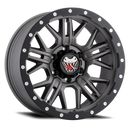 Mamba M25 17x9 6x139.7 ET12 Matte Grey w/ Black Lip Edge