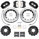 Wilwood 99-02 Nissan Skyline Superlite 6R Front BBK w/ 14in Slotted Rotors & Flexlines - Black