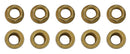 Moroso 1/4in-28 Zinc Flange Nut w/ Washer Face - 10 Pack