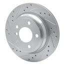 R1 06-20 BMW 428i Rear Drilled & Slotted Silver Brake Rotor Set