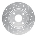 R1 85-86 Toyota MR2 Front & Rear Drilled & Slotted Silver Brake Rotor Set