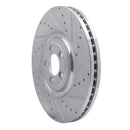 R1 10-24 Jaguar F-Type Front & Rear Drilled & Slotted Silver Brake Rotor Set