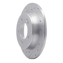 R1 11-25 Hyundai Veloster Rear Drilled & Slotted Silver Brake Rotor Set