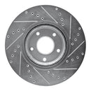 R1 07-17 Nissan Sentra Front Drilled & Slotted Silver Brake Rotor Set