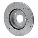 R1 11-25 Hyundai Venue Front & Rear Drilled & Slotted Silver Brake Rotor Set