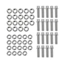 Race Star Pro Forged Bead Lock Bolt Kit 5/16-18 x 1.12in. 12pt Bolt w/Washers (Set of 19) - Chrome