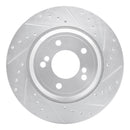 R1 01-06 BMW M3 Front & Rear Drilled & Slotted Silver Brake Rotor Set
