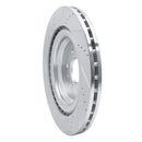 R1 14-20 Cadillac Escalade Front Right Drilled & Slotted Silver Brake Rotor