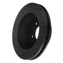 R1 90-02 Chevrolet ASTRO Front Right Drilled & Slotted Black Brake Rotor