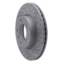 R1 91-06 BMW 328I Front Right Drilled & Slotted Geo-Carbon Rotor