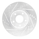 R1 16-25 Mazda CX-5 Front & Rear Drilled & Slotted Silver Brake Rotor Set