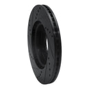 R1 11-25 Hyundai Elantra Front Drilled & Slotted Black Brake Rotor Set