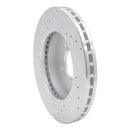 R1 93-02 Mercury Villager Front Right Drilled & Slotted Silver Brake Rotor