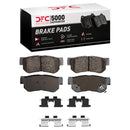 DFC 01-10 Hyundai Tucson Rear Drilled & Slotted Geoperformance Rotors 5000 Advanced Pads w/Hardware