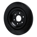 R1 19-25 Cadillac Escalade Front Left Drilled & Slotted Black Brake Rotor