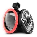 DS18 Marine And Powersports Towers 10in RGB LED Lights Black Carbon Fiber Speakers Not Included