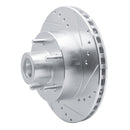R1 87-90 Dodge DAKOTA RWD Front Right Drilled & Slotted Silver Brake Rotor