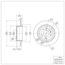 DFC 99-10 Saab 9-5 Rear GeoSPEC Coated Rotor