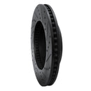 R1 03-03 Dodge Durango Front Left Drilled & Slotted Black Brake Rotor