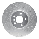R1 08-19 BMW X6 Front & Rear Drilled & Slotted Silver Brake Rotor Set