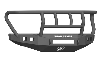 Road Armor 17-20 Ford F-250 Stealth Wide Fender Front Bumper w/Titan II Guard Wide Flare - Tex Blk
