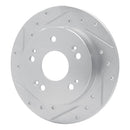 R1 06-11 Honda Civic Front & Rear Drilled & Slotted Silver Brake Rotor Set