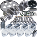 Eagle Chevy 350 1Pc 3.750in Crank 5.700in I-Beam Rods 4.060in Pistons 168 Tooth FP Balanced Assembly
