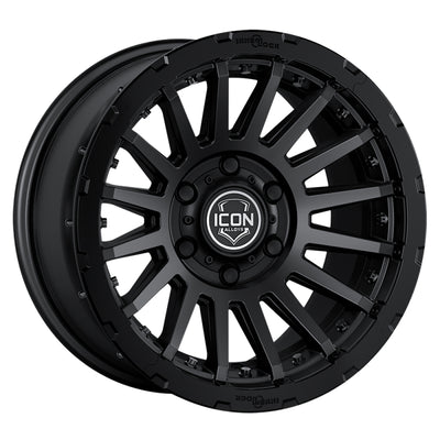 ICON Alloys Recon Pro Satin Black - 18 X 9 - 8 X 6.5- 12MM 5.5in BS