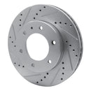 R1 13-17 Ford Ranger (Mexico) Front Left Drilled & Slotted Silver Brake Rotor