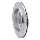 R1 06-12 Mercedes-Benz ML320 Rear Right Drilled & Slotted Silver Brake Rotor
