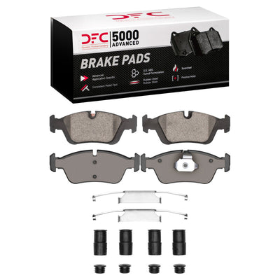 DFC 91-98 BMW 318i Front 5000 Advanced Low Metallic Brake Pads and Hardware Kit