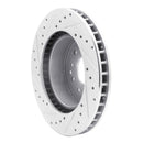 R1 63-82 Chevrolet Corvette Front/Rear Right Drilled & Slotted Silver Brake Rotor