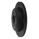 R1 10-11 Ford Ranger (USA/Canada) Rear Left Drilled & Slotted Black Brake Rotor