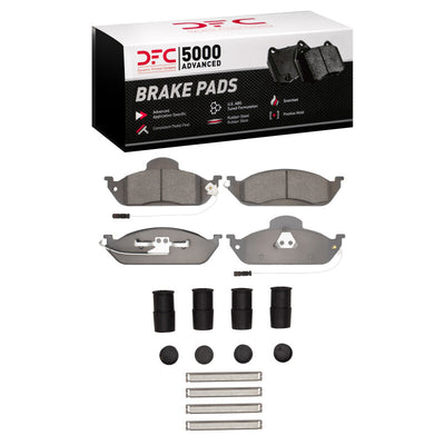 DFC 98-05 Mercedes-Benz ML320 Front 5000 Advanced Low Metallic Brake Pads and Hardware Kit