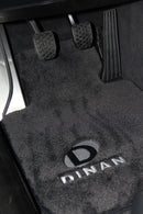 Dinan 13-19 BMW 640i Gran Coupe F06 Signature Floor Mats Black w/ Silver Logo - Set of 4