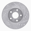 R1 90-05 Buick Skylark Front Right Drilled & Slotted Silver Brake Rotor