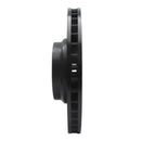 R1 2007-2008 BMW ALPINA B7 Front Right Drilled & Slotted Black Brake Rotor