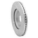 R1 06-15 Jaguar XK Front & Rear Drilled & Slotted Silver Brake Rotor Set