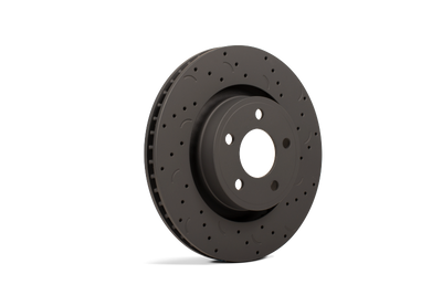 Hawk Talon 2005 Infiniti QX56 320mm Rotor Drilled and Slotted Front Brake Rotor Set