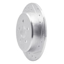 R1 95-03 Chrysler PT Cruiser Rear Right Drilled & Slotted Silver Brake Rotor
