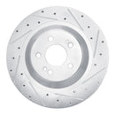 R1 14-21 Mercedes-Benz Maybach S560 Rear Drilled & Slotted Silver Brake Rotor Set