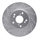 R1 13-22 Honda Accord Front Drilled & Slotted Silver Brake Rotor Set