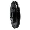 R1 06-09 Buick Terraza Front Right Drilled & Slotted Black Brake Rotor