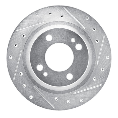 R1 16-25 Dodge Attitude (Mexico) Front Right Drilled & Slotted Silver Brake Rotor
