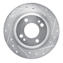 R1 16-25 Dodge Attitude (Mexico) Front Right Drilled & Slotted Silver Brake Rotor