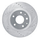 R1 19-25 Mazda 3 Sport Front Drilled & Slotted Silver Brake Rotor Set