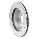R1 82-90 Ford Mustang Rear Right Drilled & Slotted Silver Brake Rotor